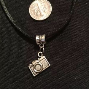 Silver tone "Camera " necklace 2/$10